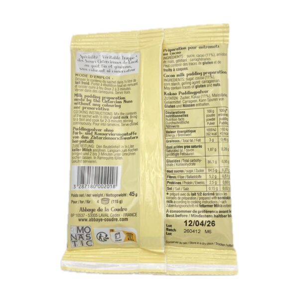 Préparation pour Flan au Cacao – Image 2
