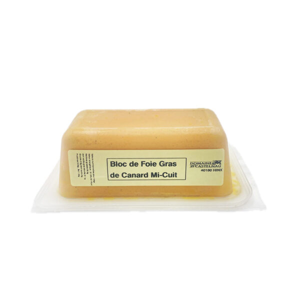 Bloc de Foie Gras Mi-Cuit en Barquette Domaine Castelnau - La Ferme de Coubert