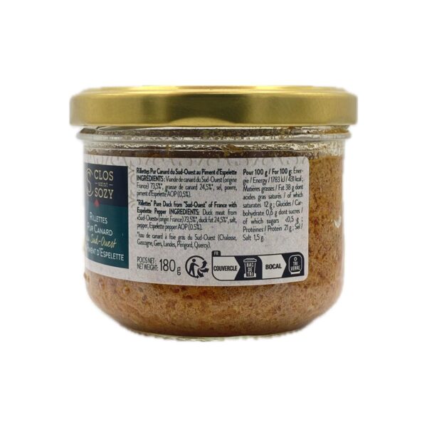 Rillettes de Canard au Piment d'Espelette – Image 2