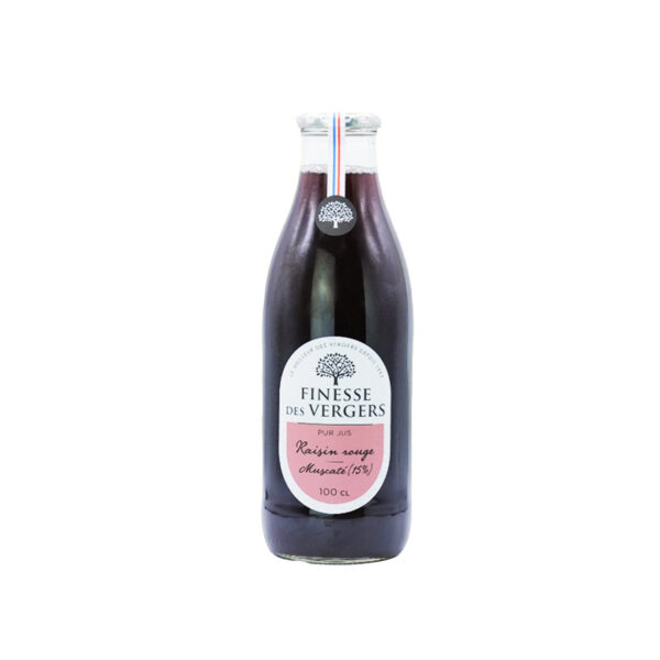 Pur Jus de Raisin Rouge Muscaté Finesse des Vergers - La Ferme de Coubert