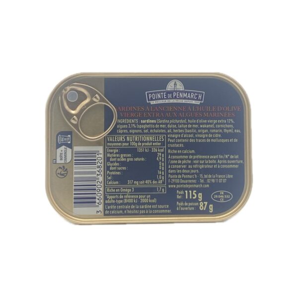 Sardines à l'Ancienne Huile d'Olive et Algues Marinées – Image 2