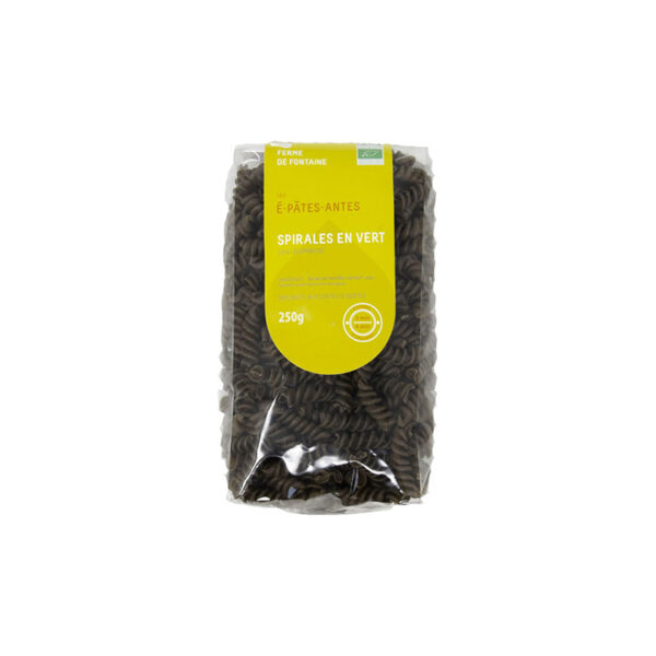 Pâtes Spirales aux Lentilles Vertes BIO Ferme de Fontaine - la Ferme de Coubert