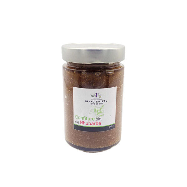 Confiture de Rhubarbe BIO Grand Balleau la Ferme de Coubert