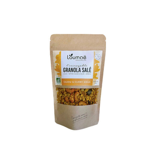 Granola Salé à la Noix de Cajou et Curry Doux BIO Loumaë la Ferme de Coubert
