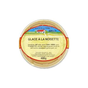 Glace à la Noisette Les 3 Givrées - La Ferme de Coubert