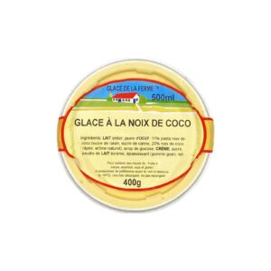 Glace à la Noix de Coco Les 3 Givrées - La Ferme de Coubert