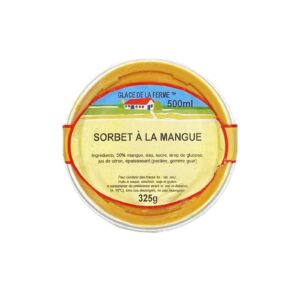 Sorbet à la Mangue Les 3 Givrées - La Ferme de Coubert