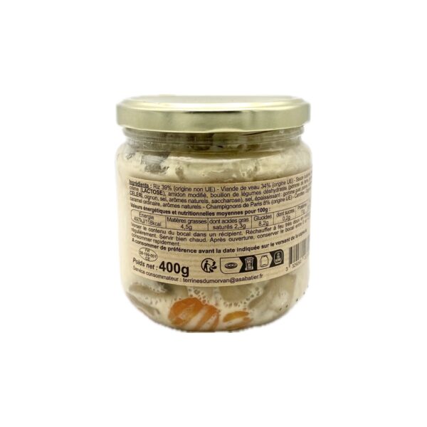 Blanquette de Veau Terrines du Morvan - La Ferme de Coubert