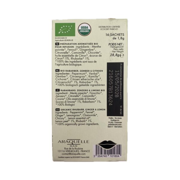 Infusion Rhubarbe Citron BIO – Image 2