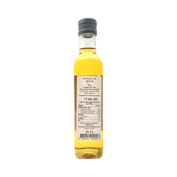 Huile de Noix 25cl Les Vergers du Marquis - La Ferme de Coubert